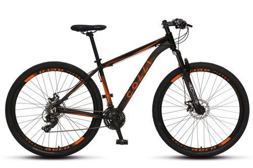 BICICLETA ATALANTA DE ALUMINIO NEGRO Y NARANJA  ARO 29 - COLLI