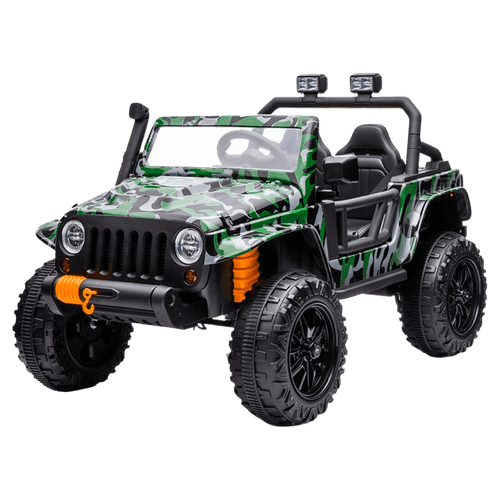 JEEP A BATERIA VERDE CAMUFLADO