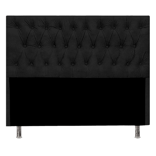 RESPALDAR CRISTAL 1 1/2 PLAZAS COLOR NEGRO CUERO